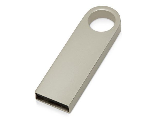USB 2.0- флешка на 16 Гб с мини чипом, компактный дизайн с круглым отверстием